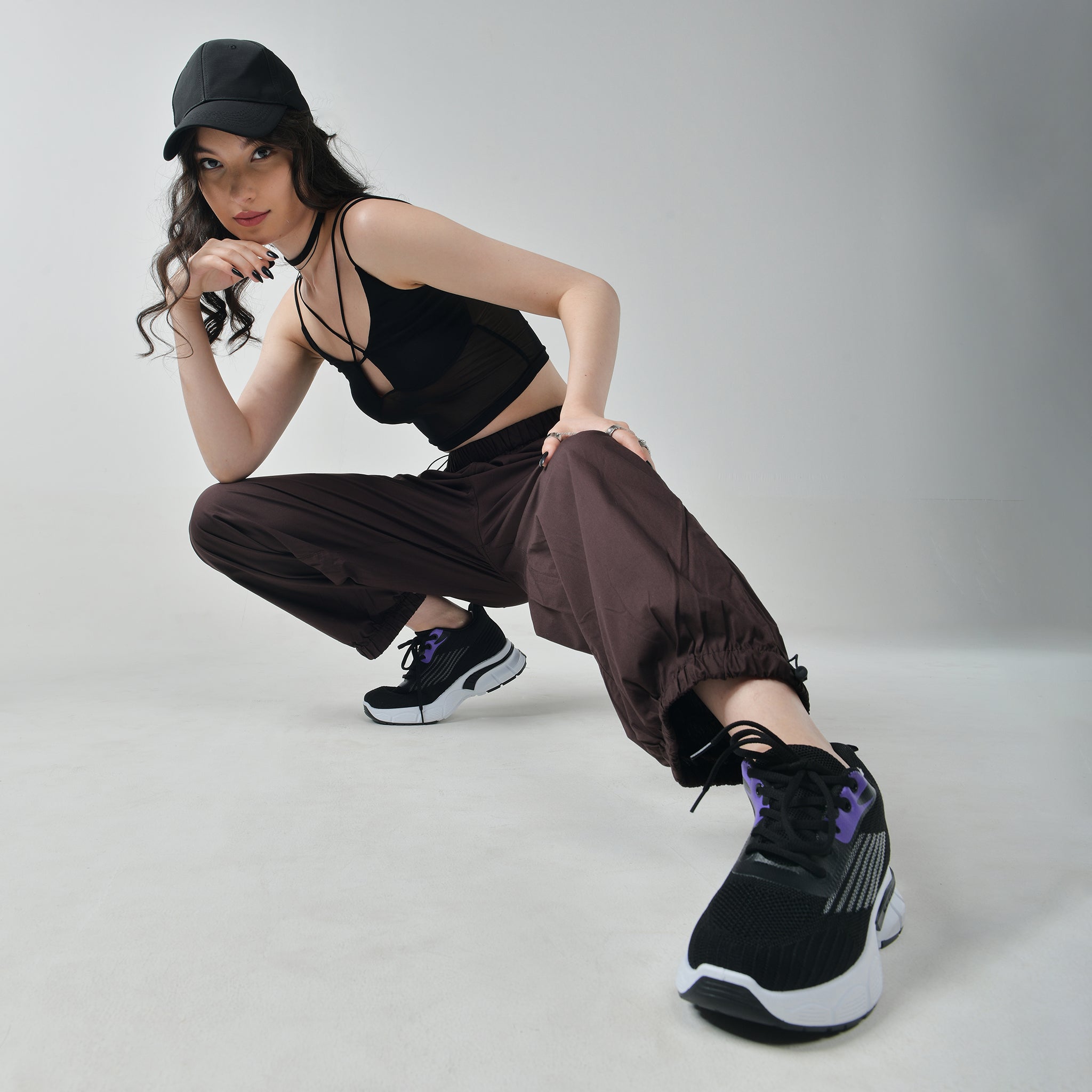 VSCO Brown Parachute Pants - view 4