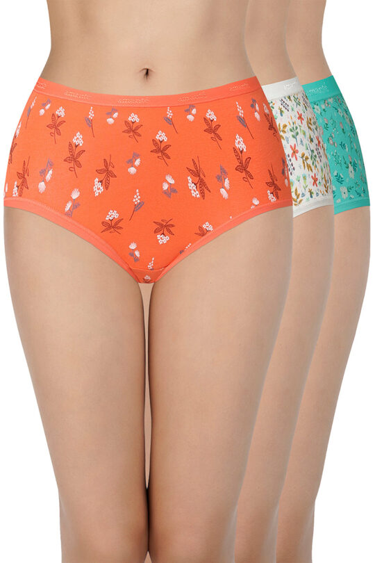 Amante Printed Full Brief Panty (Pack of 3) - C514