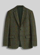 StudioSuits Harris Tweed Moss Green Houndstooth Jacket