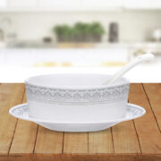 My Borosil Larah by Borosil Classic Soup Bowl w Saucer Set