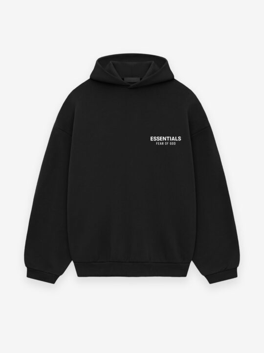 ESSENTIALS Fleece Hoodie – Black