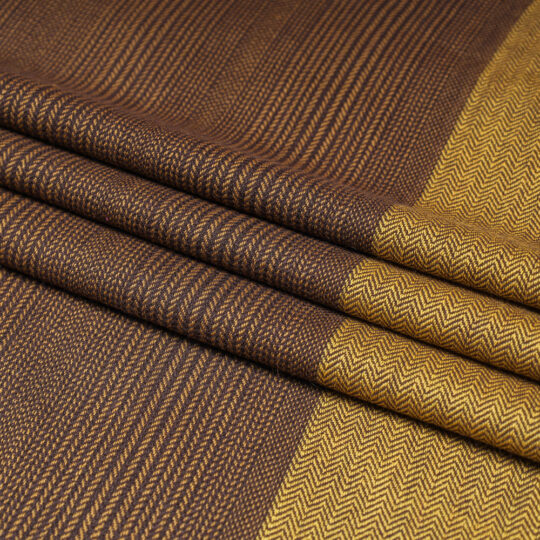 KILMORA Brown - Kumaun Handwoven Merino Woollen Fabric - view 2