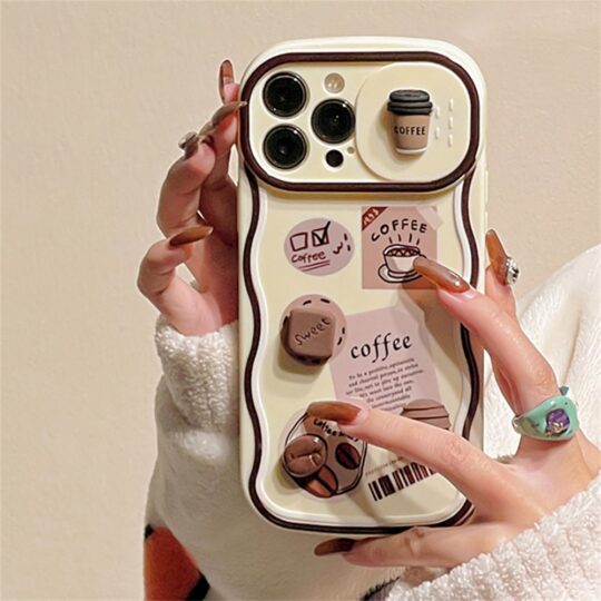 Peeperly 3D Cafe Vibes Sliding Lens Case – No Color