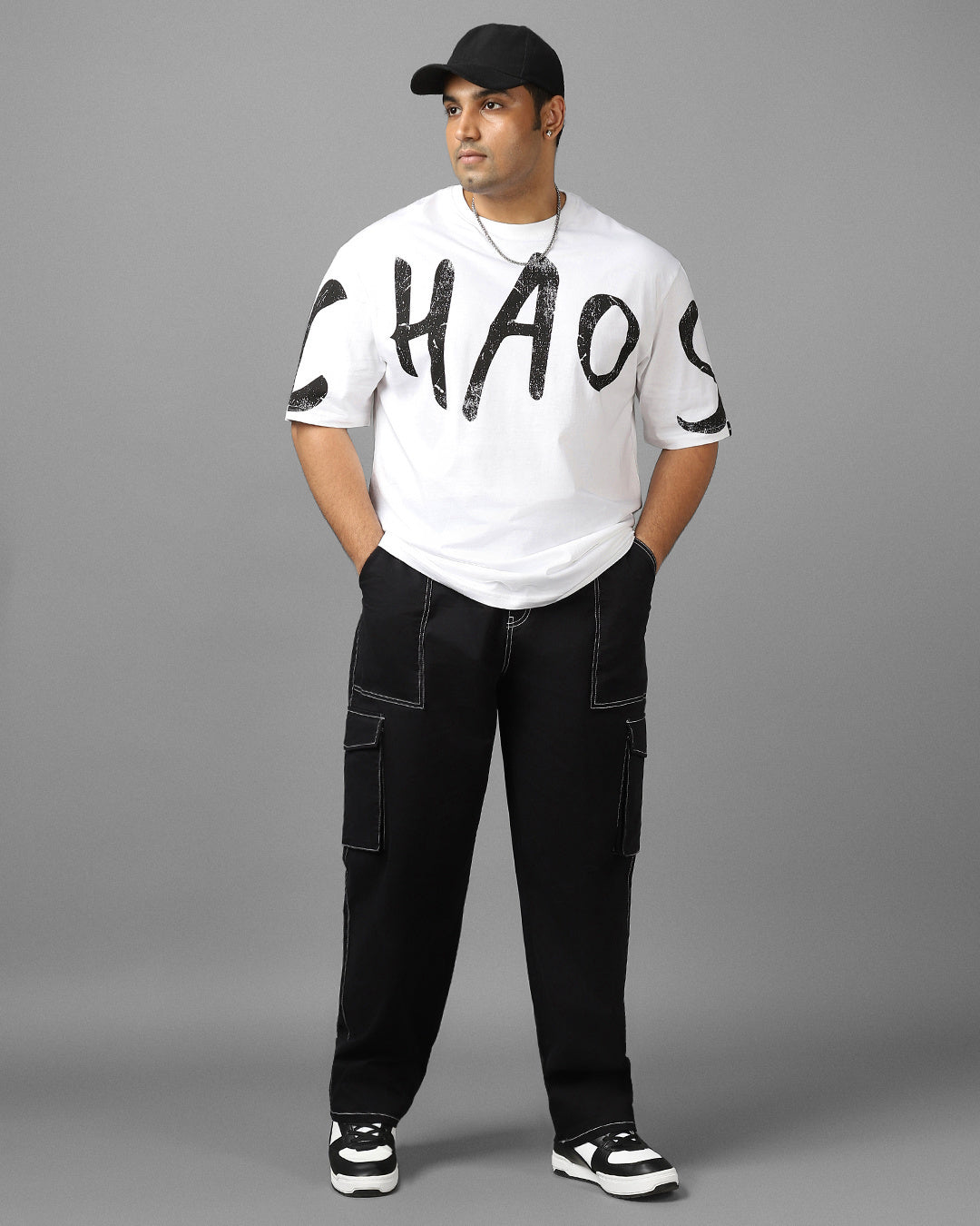 BlackTree Typography Oversized Plus Size T-shirt - view 4