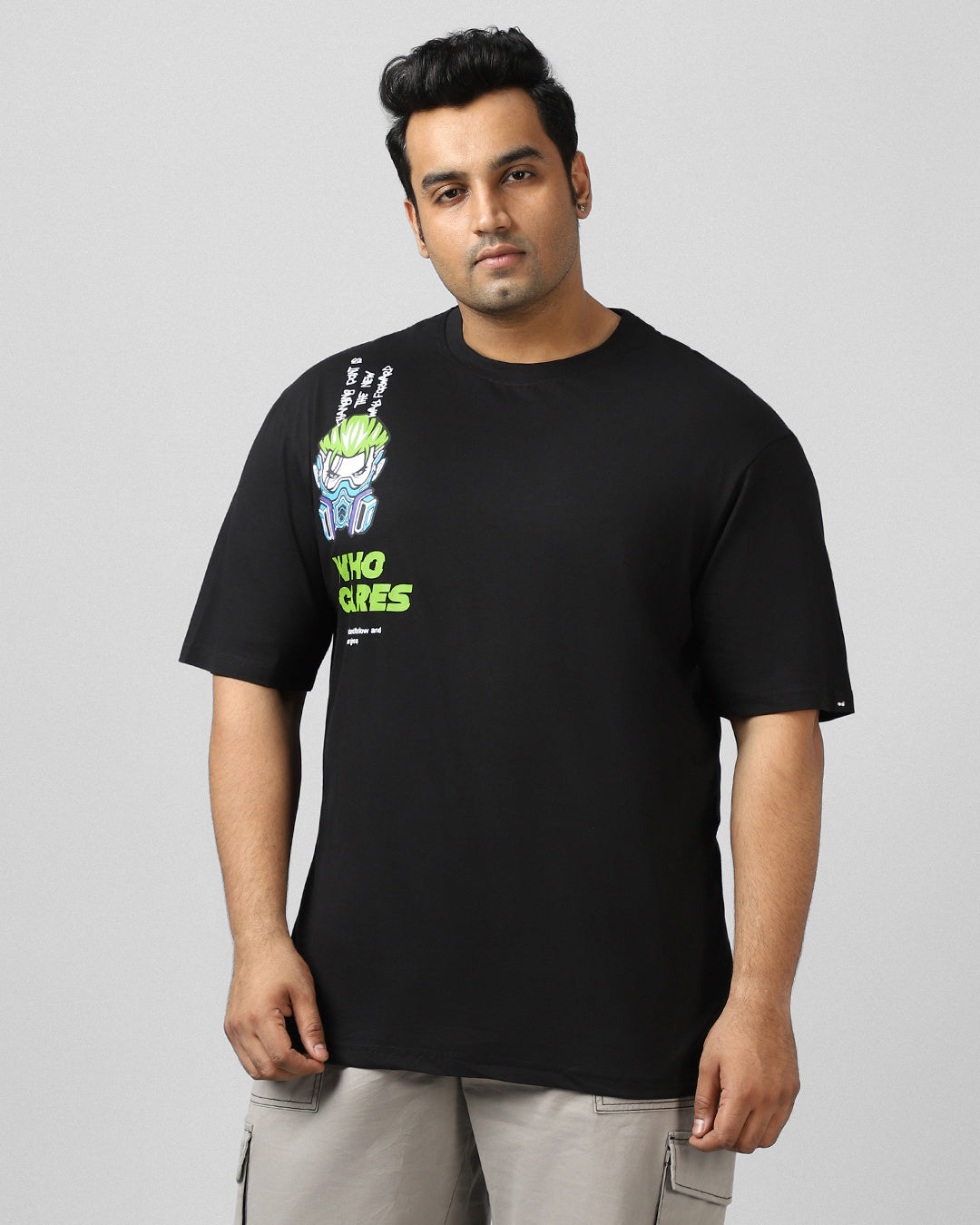 BlackTree Graphic Printed Oversized T-shirt
