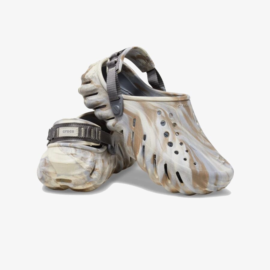Crocs | ECHO MARBLED CLOG { BONE/MLTI