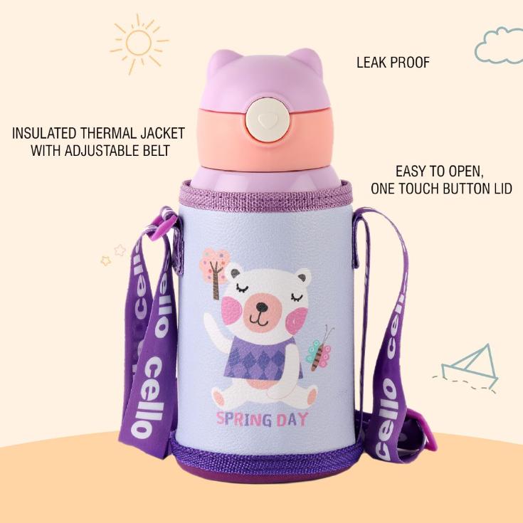 Cello Toddy Hot & Cold Stainless Steel Kids Water Bottle, 550ml - view 20