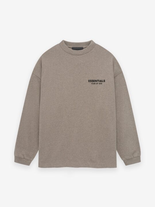 ESSENTIALS Jersey Long Sleeve T-Shirt – Heather Gray