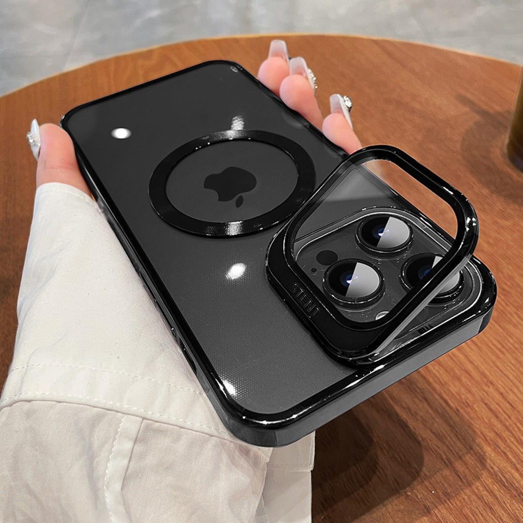 Apple iPhone 14 Series Luxury MagSafe Camera Protector Stand Case - view 4