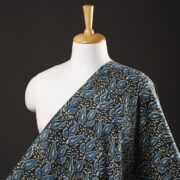 HAVELI CHRONICLES Black - Pipad Block Printed Cotton Fabric