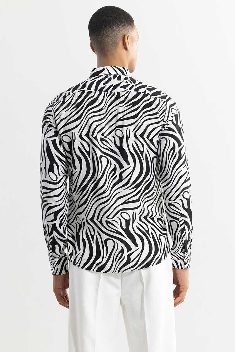 SNITCH Zebra Wave White Shirt - view 7