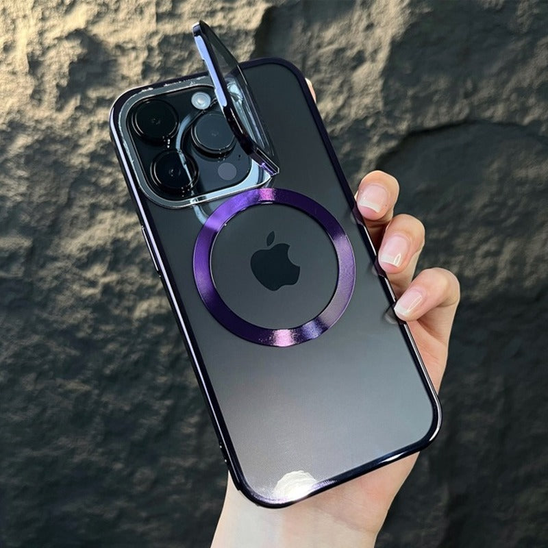 Apple iPhone 14 Series Luxury MagSafe Camera Protector Stand Case - view 15