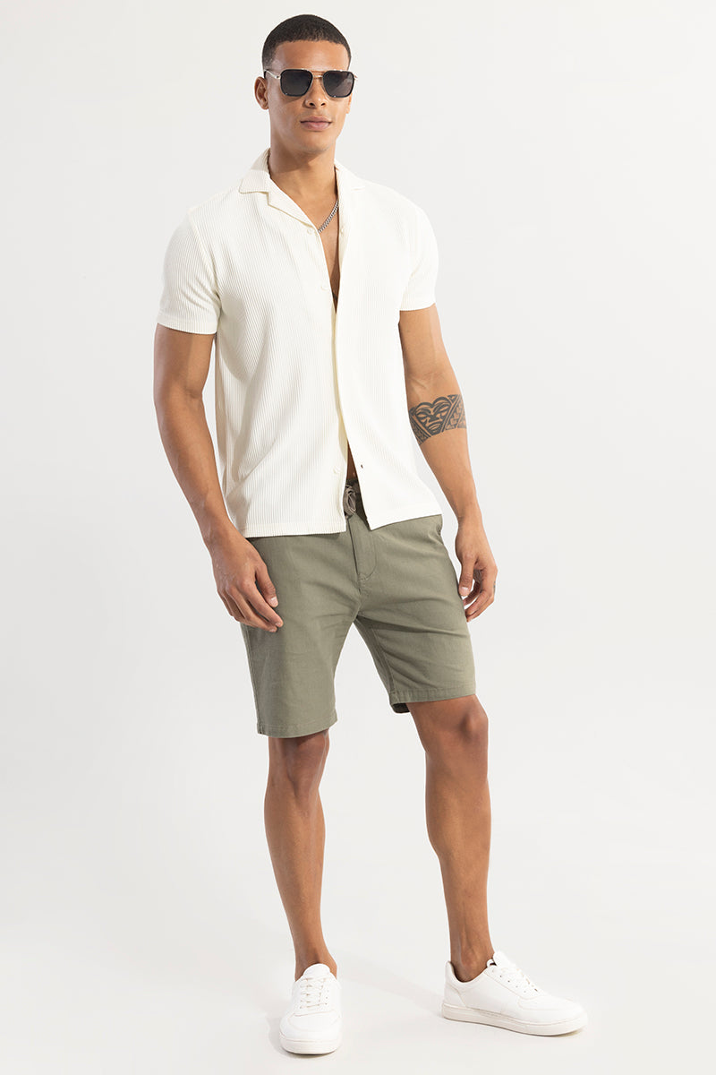 SNITCH Parallel Rib White Shirt - view 3
