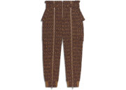 adidas Ivy Park Monogram Zipper Pants Wild Brown/Night Red