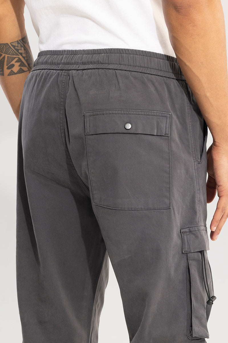 BlackTree Hexa-Pocket Grey Cargo Pant - view 9