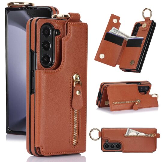 Million Cases Galaxy Z Fold6 Elegant Ring Buckle Leather Wallet Case - view 2