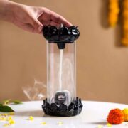 Catterton Idol Lord Shiva Shivling With Falling Smoke Fountain