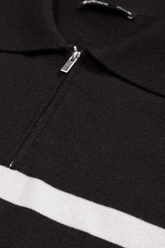 SNITCH Black Stripes Polo Sweater - view 2