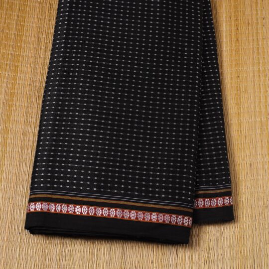 SOUTH KARGHA Black - Karnataka Weave Cotton Khun Fabric 10 - view 2