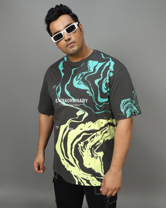BlackTree Graphic Printed Oversized Plus Size T-shirt