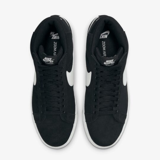 Nike | SB ZOOM BLAZER MID { BLACK/WHITE-WHITE-WHITE - view 2