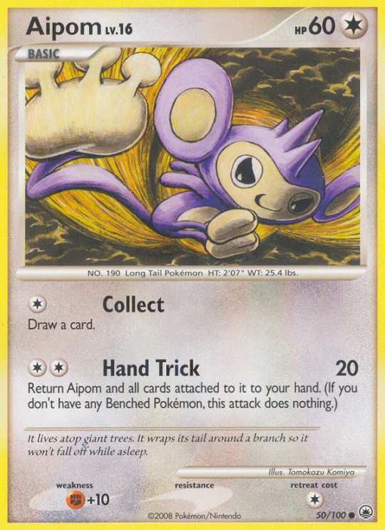 Common dp5-50 non-holo – Pokémon Aipom - 50/100 - Common [dp5-50] [Non-Holo] - Aipom - 50/100 - Common
