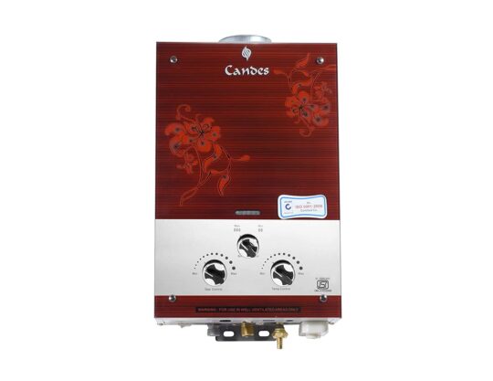 Candes GLASSY 7 L Gas Water Geyser ( Silver Brown) (B2B)