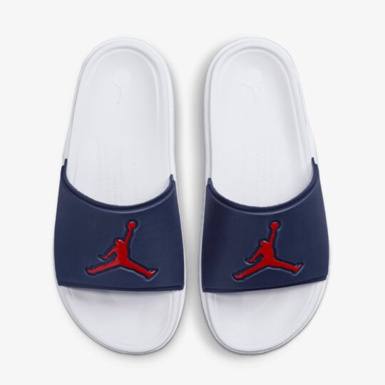 Jordan | Jumpman Slides { Midnight Navy/gym Red-white - view 2
