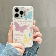 Peeperly Graceful Floral Butterfly Art Case – No Color