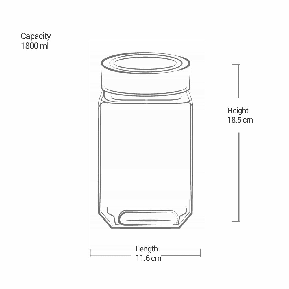 Woody Cube Jar (Treo by Milton) – Transparent - view 11