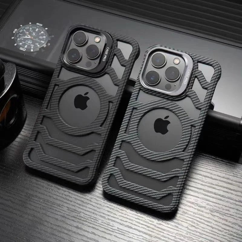 Million Cases Resilient Carbon Fiber Bracket Case - iPhone