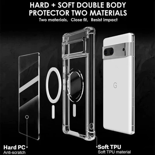 Million Cases Pixel 8 Series Crystal Armor Bumper Edge Magsafe Case - view 2