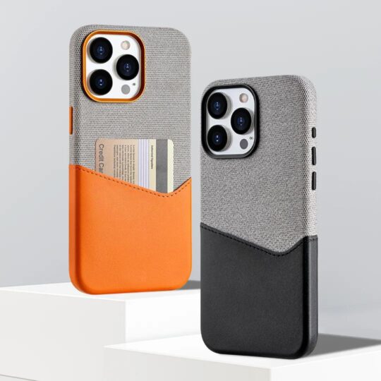 Million Cases iPhone 16 Series Sleek Dual Tone Card Holder Case
