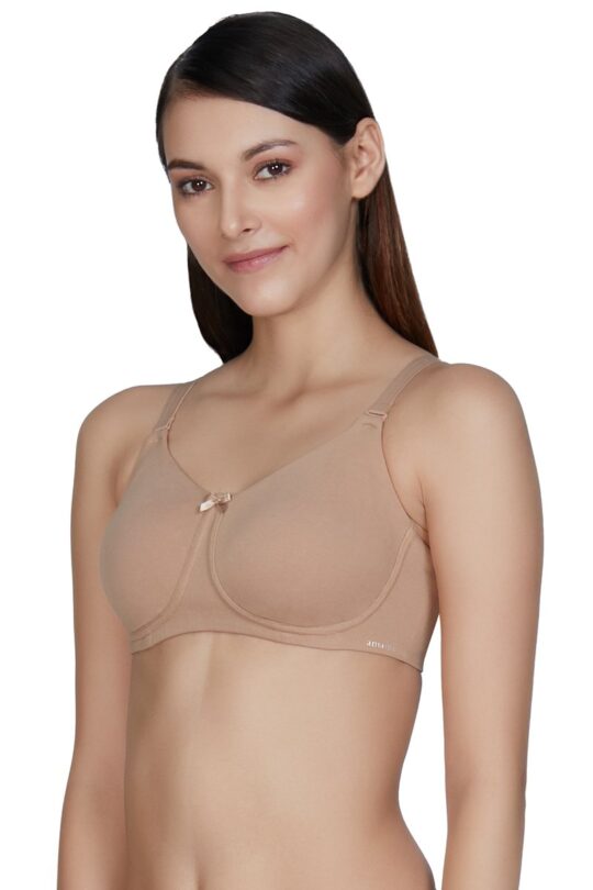 Amante Essential Comfort Non-Padded Non-Wired Bra - Sandalwood - view 2