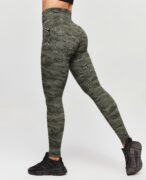 FIRM ABS Scrunch Butt Leggings - Moss Green Camo