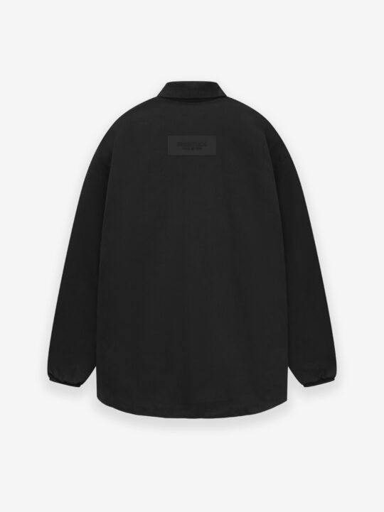 ESSENTIALS Denim Filled Shirt Jacket – Overdye Black Denim - view 2