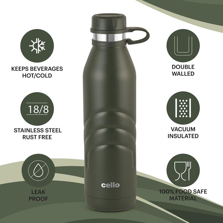 Cello Duro Crown Flask, Vacusteel Water Bottle - view 18