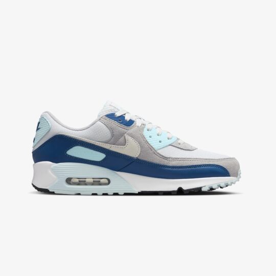 Nike | AIR MAX 90 { PURE PLATINUM/WHITE-GLACIER BLUE