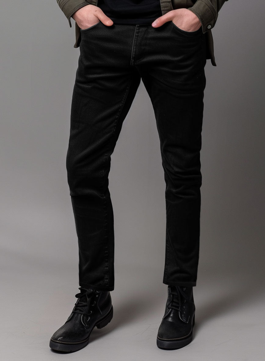 StudioSuits Black Overdyed Denim Jeans