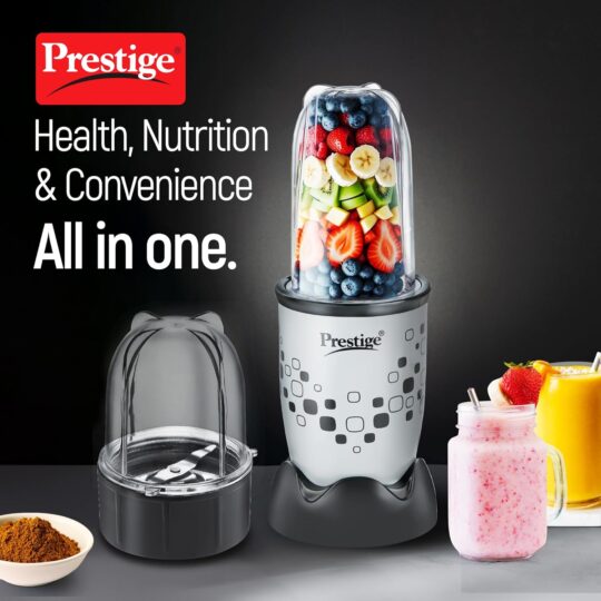 Prestige Nutri-Mix 2.0 350W Mixer Grinder with 2 Multipurpose Jars | Black - view 2