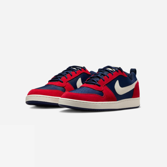 Nike Court Borough Low Premium Sneaker Navy Red - view 2