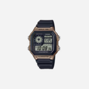 Black brown watch – Casio Digital AE1200WH-5AV Illuminator Black/Brown Watch