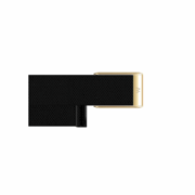 Whoop 5 0 – HYPE ELIXIR Whoop 5.0 Superknit Luxe Obsidian with Gold Band (Strap Only)
