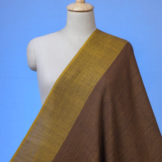KILMORA Brown - Kumaun Handwoven Merino Woollen Fabric