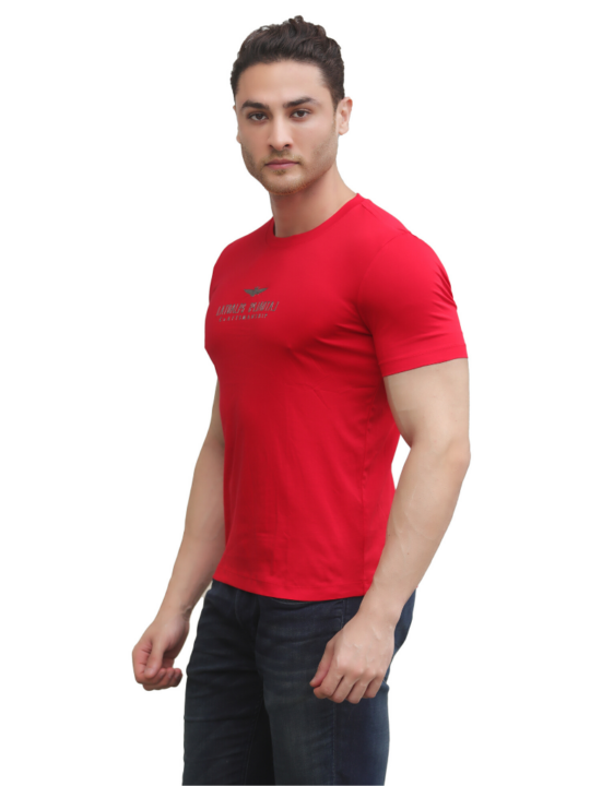 BLACKTREE RED LATOALPS DESIGN T-SHIRT..