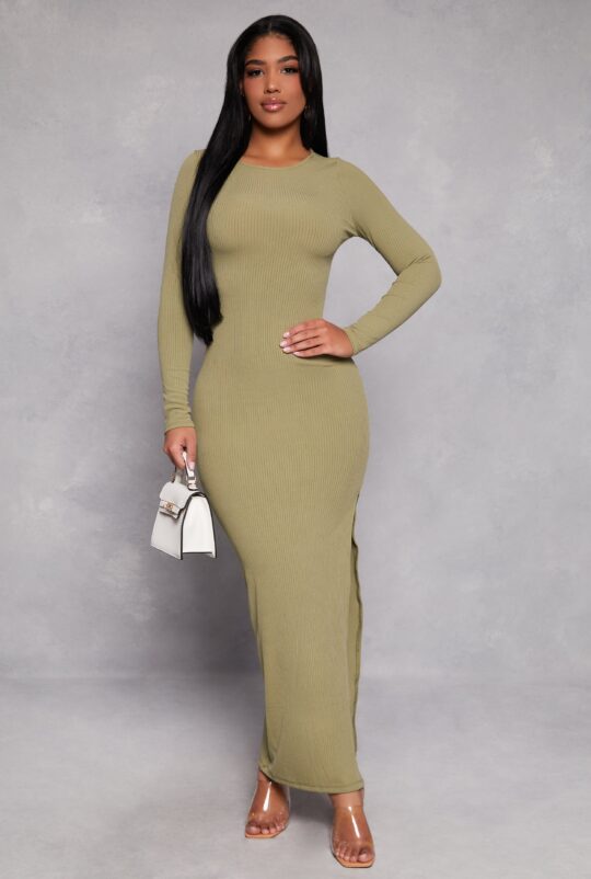 haute_monde Haute Monde Side Slit Maxi Dress – Women's - view 2