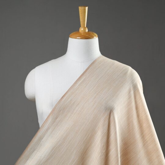 DASTKAR ANDHRA MARKETING ASSOCIATION (DAMA) Beige - Mangalagiri Plain Handloom Cotton Fabric