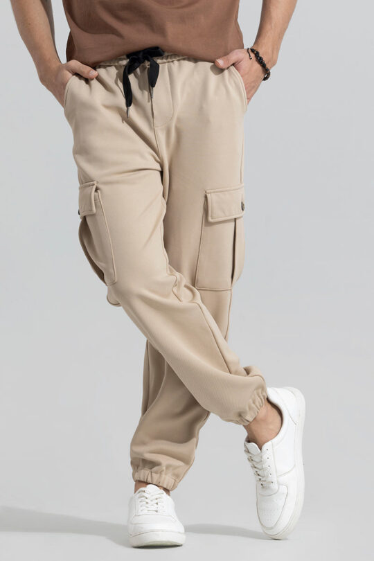 BlackTree MetroMover Cream Cargo Jogger