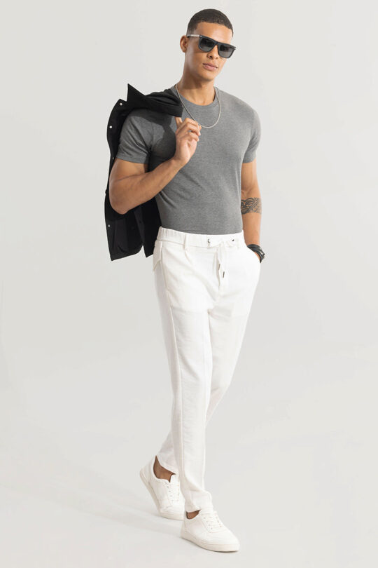 SNITCH Soft Stride White Trouser - view 2