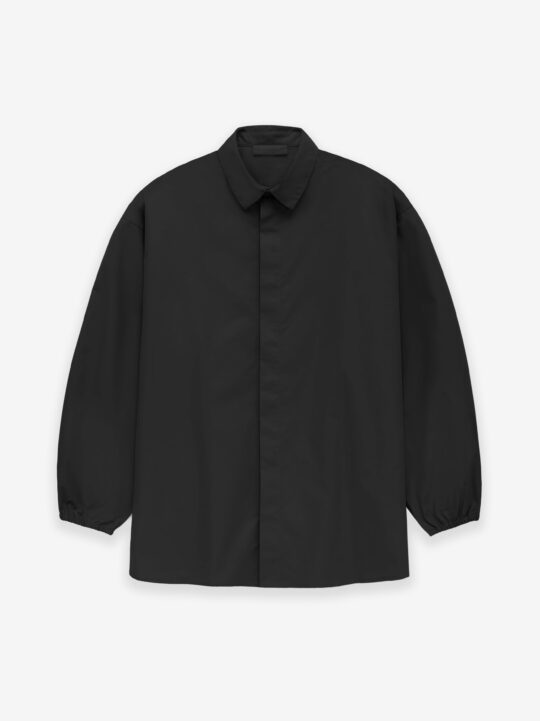 ESSENTIALS Button Down Shirt – Jet Black